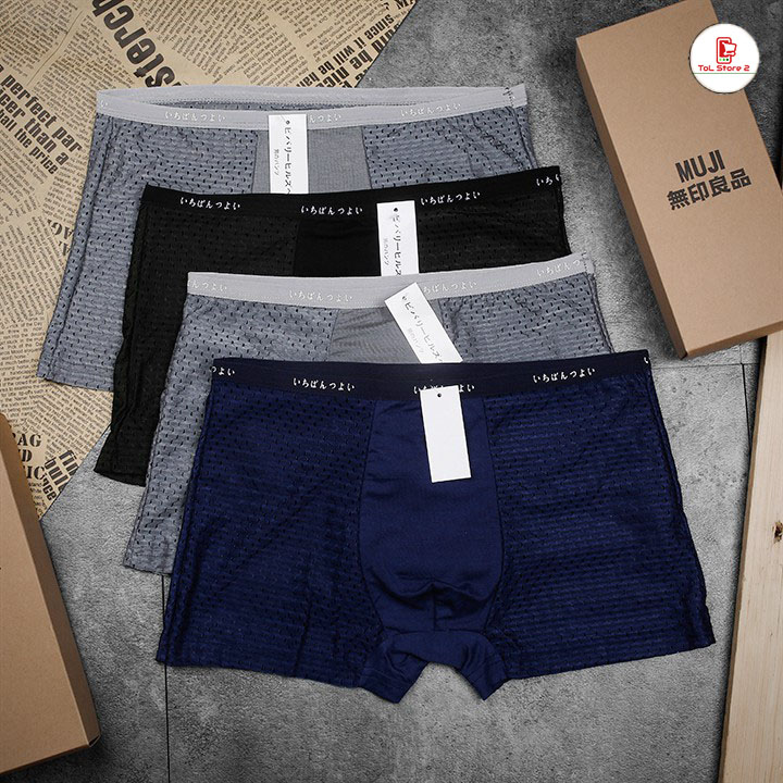 Combo 5 Sịp Đùi Nam Muji Thông Hơi Cao Cấp