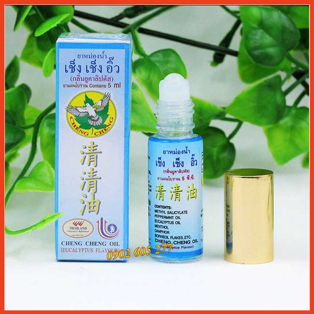 Chai Dầu gió dạng lăn Cheng Cheng Oil 5ml