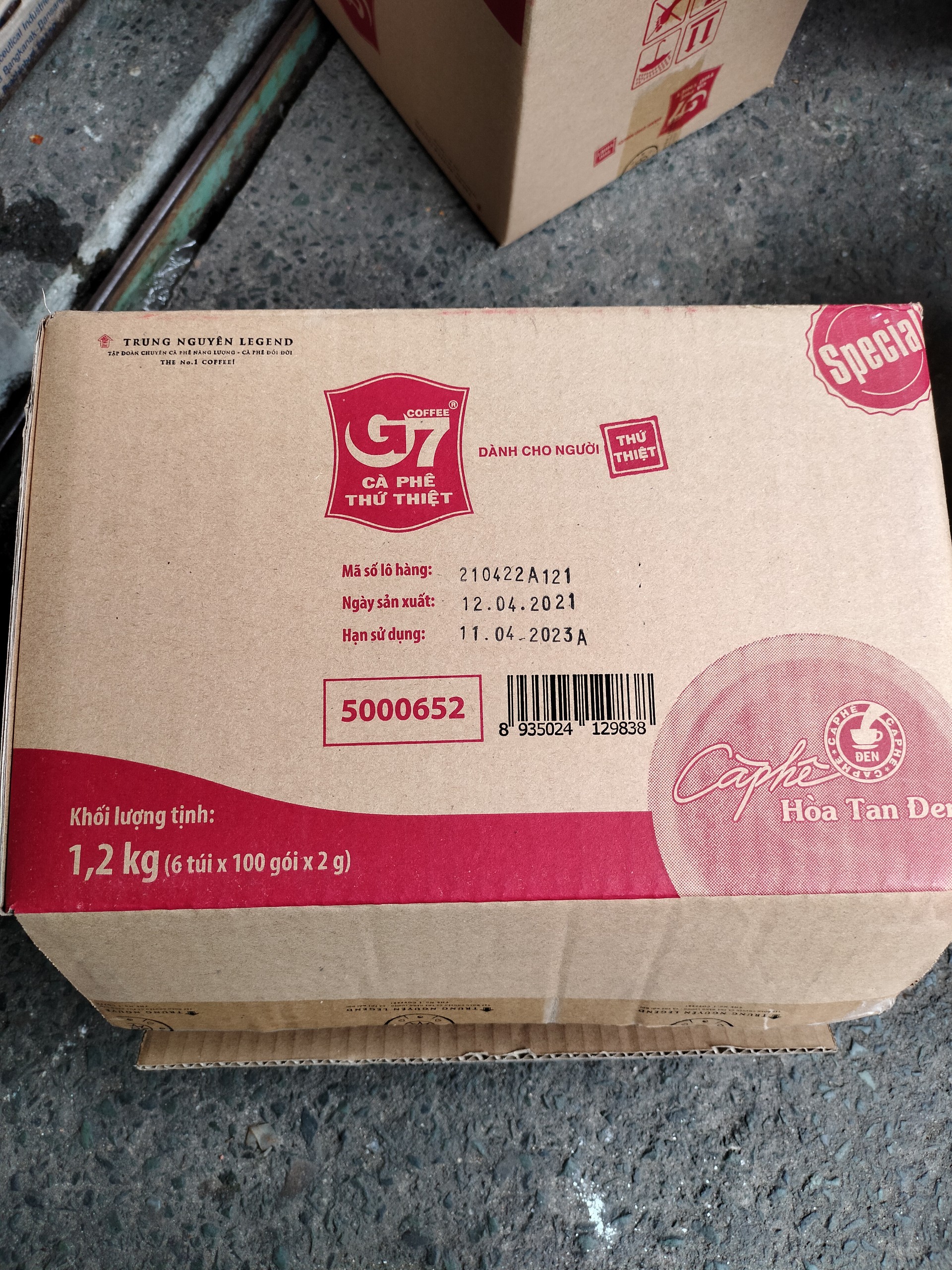 Cà phê G7 hòa tan đen - Bịch 100 sachets
