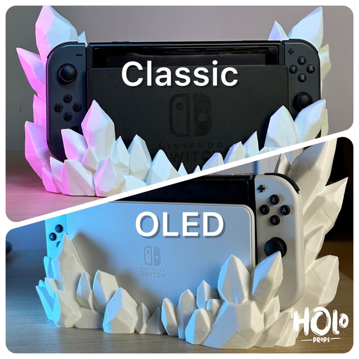 [CRYSTAL SWITCH DOCK] Vỏ Pha Lê Dock trang trí, bảo vệ Nintendo Switch Classic/Oled