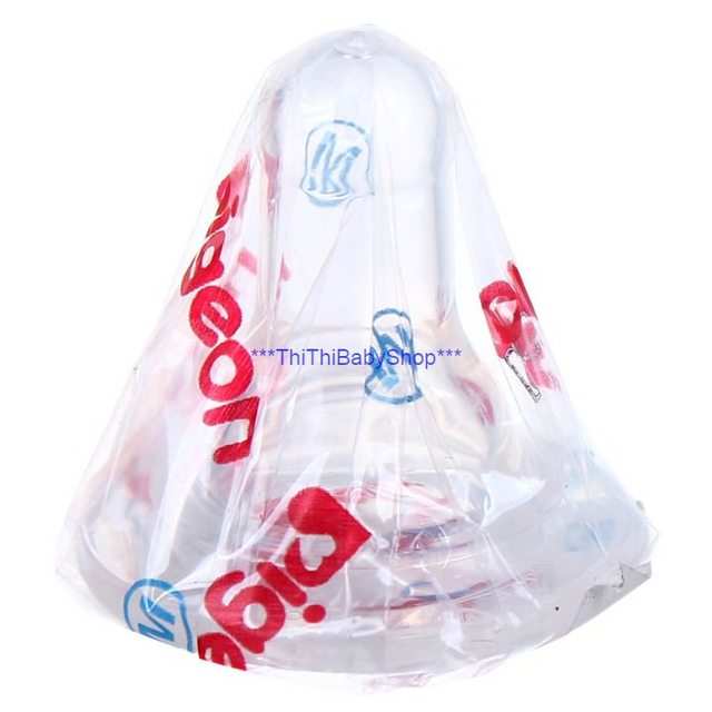 Núm Vú cổ hẹp Silicone Siêu Mềm Pi.geon (Đủ Size)