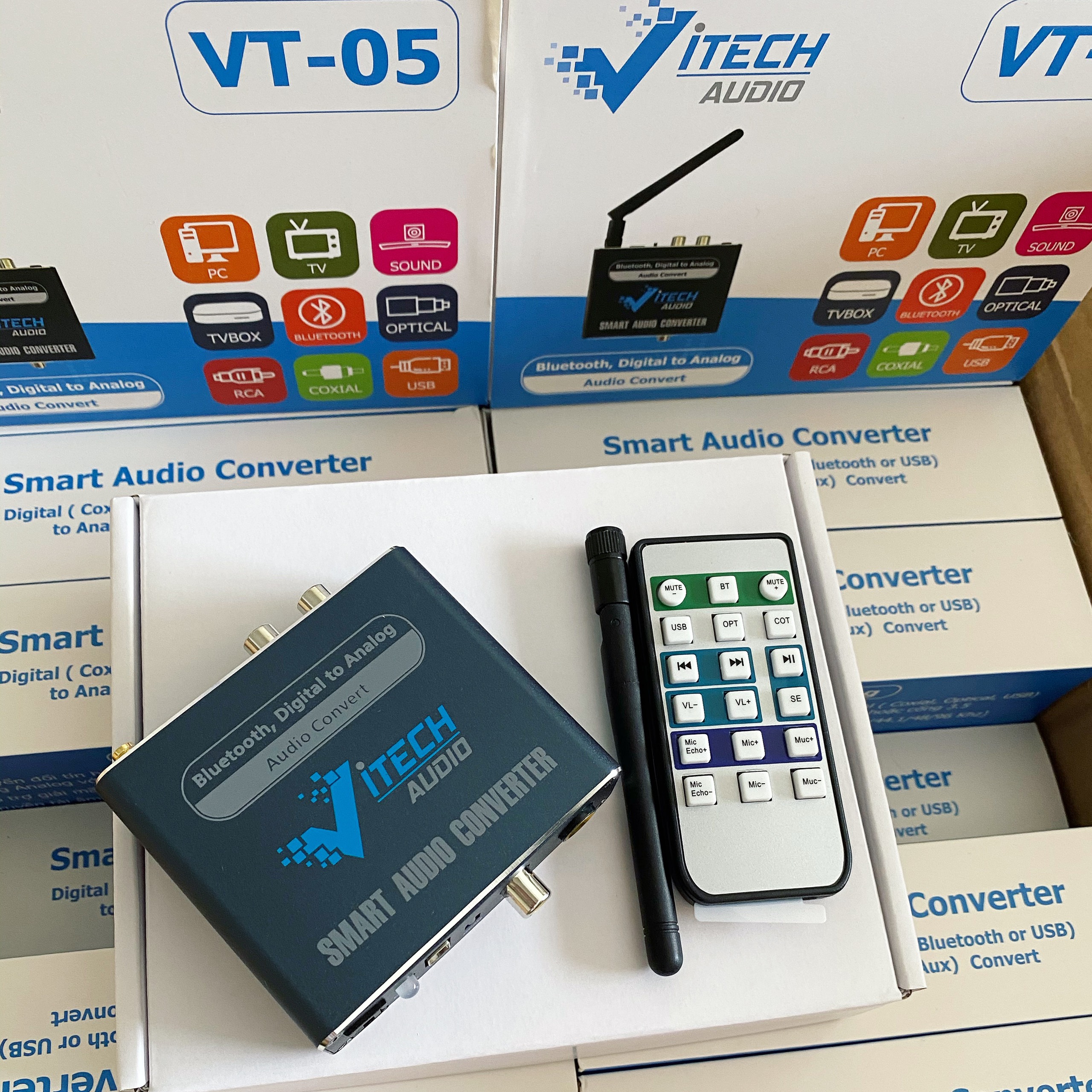 Bộ chuyển đổi âm thanh từ Optical sang Analog, có Bluetooth-VITECH VT05