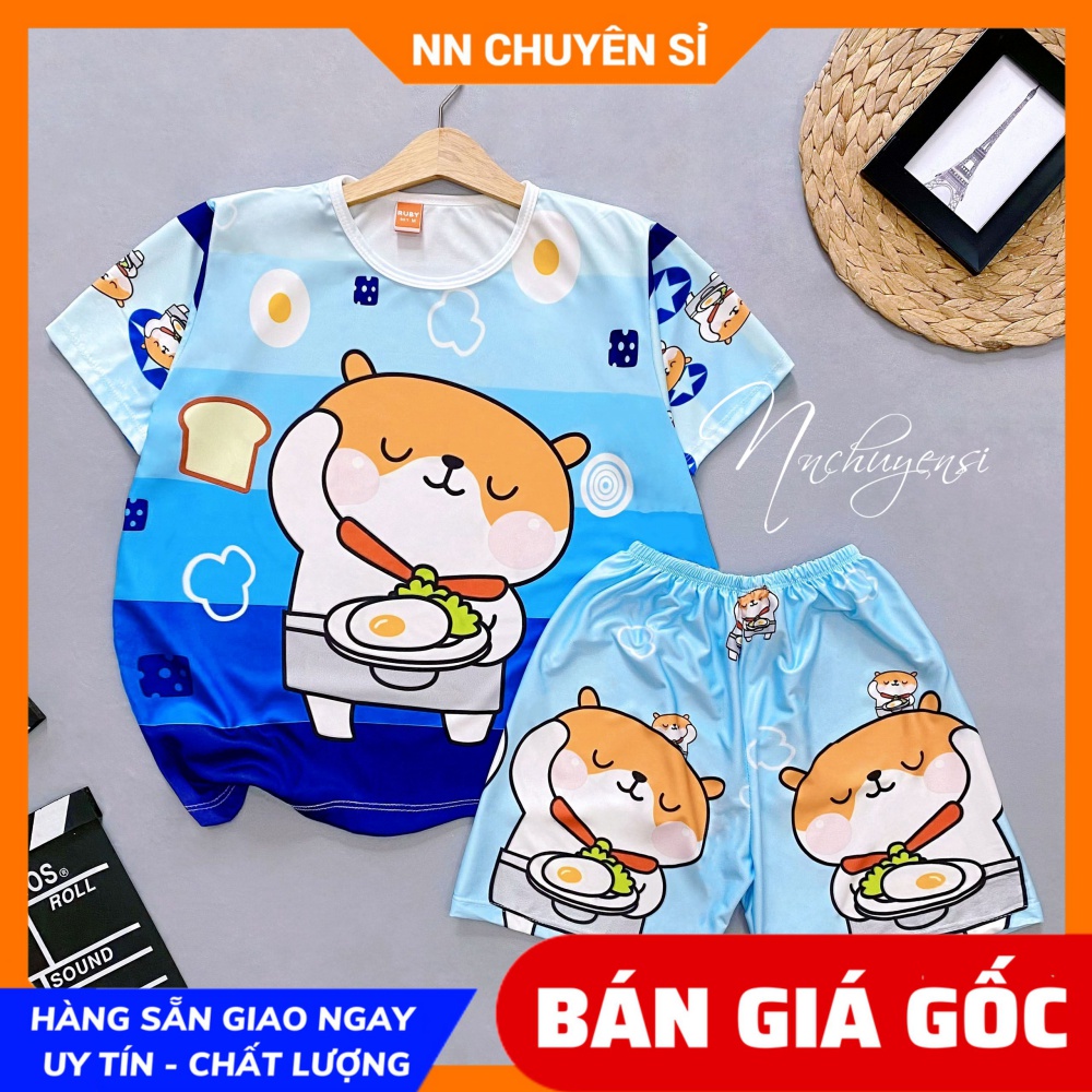 Đồ bộ thun họa tiết sư Thích Minh Tuệ 💥 Đồ bộ bé trai bé gái trẻ em người lớn chất thun mềm mịn mát hoạt hình Con Cọp Con Hổ tiger bò sữa pikachu doremon kitty từ 7kg - 70kg 💥 Đồ bộ nữ mặc nhà DBRBD