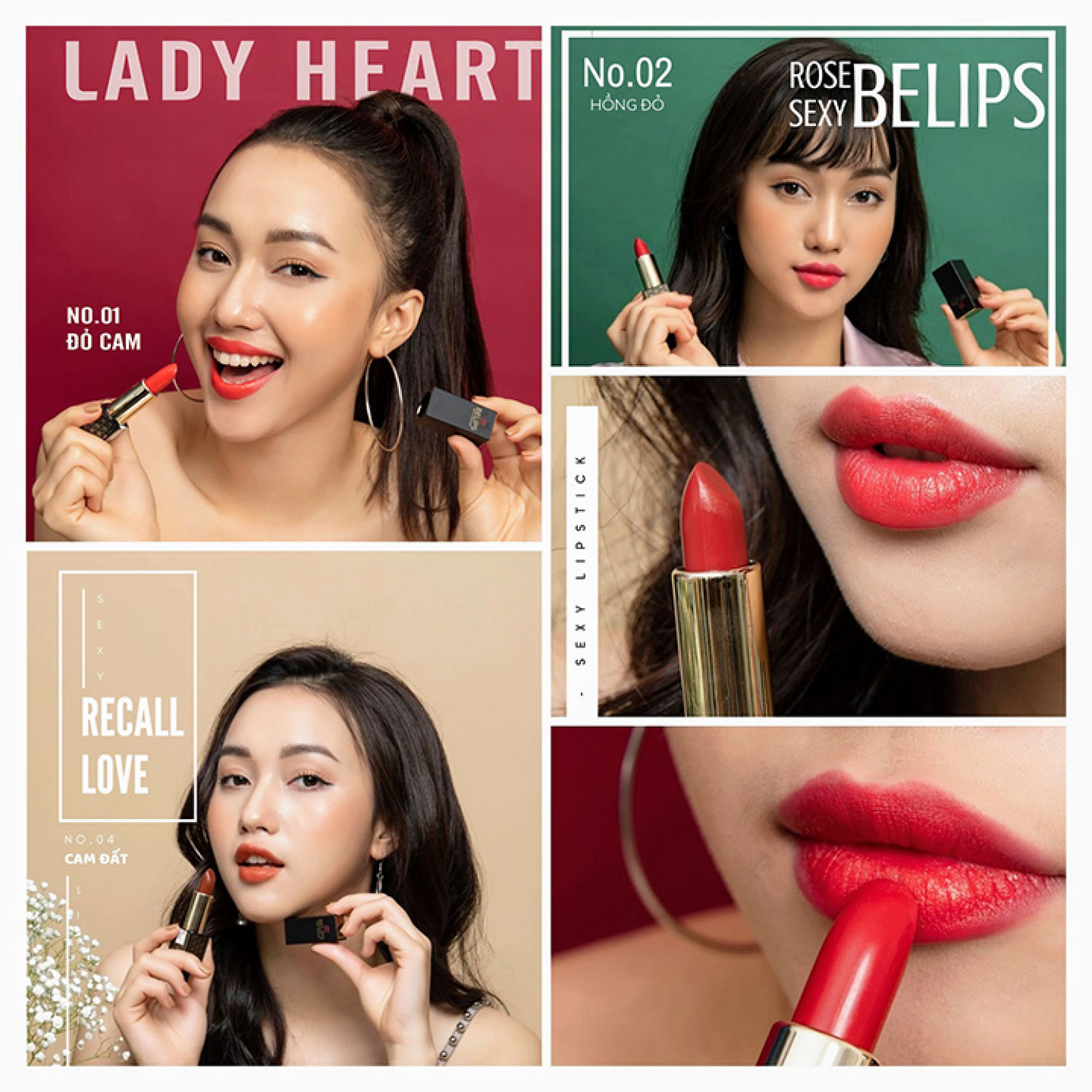 [Freeship] Son môi không chì Belips Sexy Lipstick 5g an toàn bền màu bảo vệ và dưỡng môi - Nét Đẹp Việt Nedevi