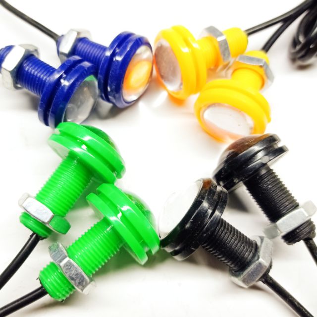 Đèn Led xi nhan Multi cúc áo mầu Đỏ ( ĐÔI XANH LÁ CÂY)