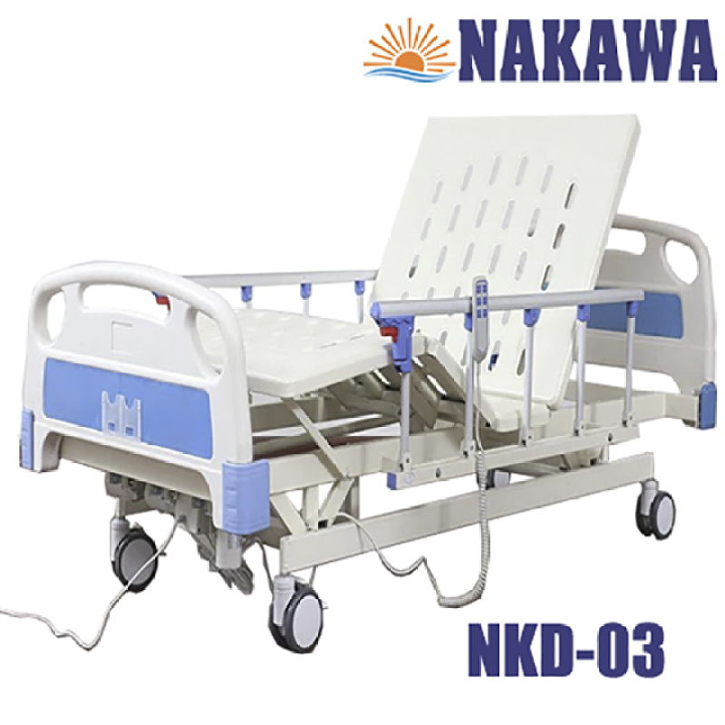Giường bệnh nhân điện đa năng nâng hạ NAKAWA NKD-03,[Giá 12.790.000], giường y tế điện nâng hạ, giường bệnh viện giá rẻ, giuong benh nhan dien da nang nang ha nakawa nkd-03, giuong y te, giuong benh vien cao cấp
