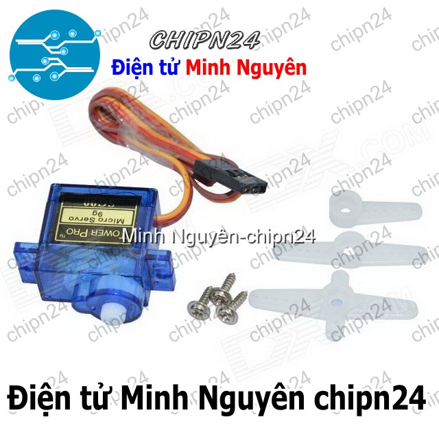[1 cái] (Q121) Động cơ RC Servo SG90 180 độ - HH000315