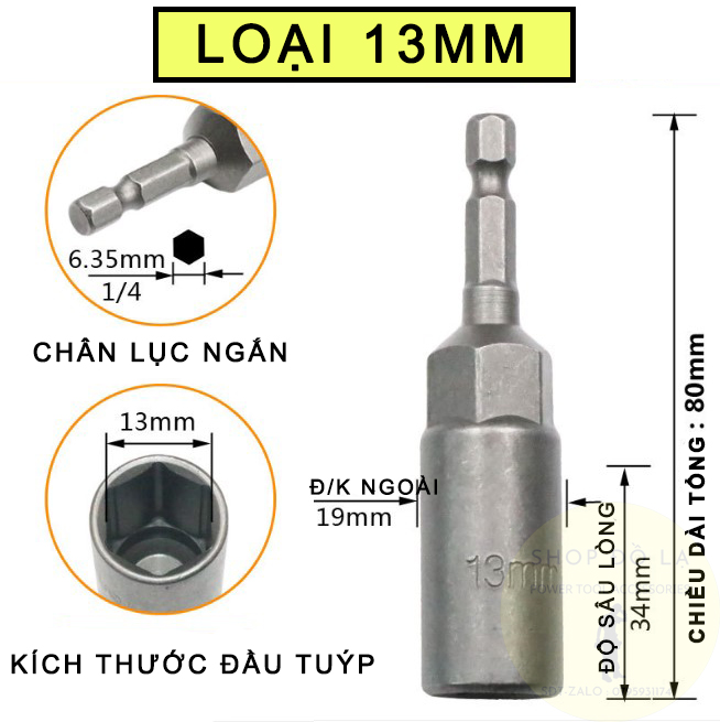 [Bán Lẻ]Đầu Chụp Bulong Chân Lục Giác