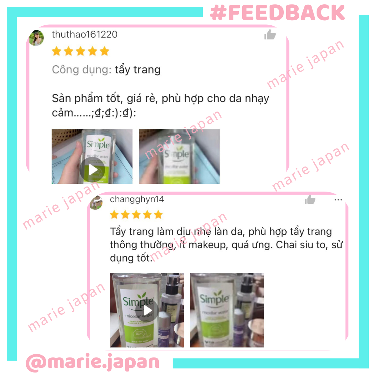 Nước Tẩy Trang Simple Micellar Cleansing Water 200ml