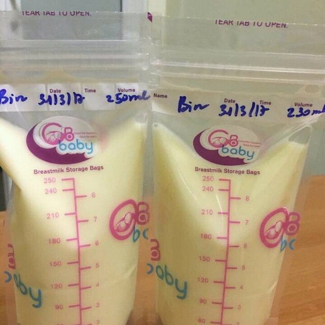 combo 100 túi trữ sữa GB baby