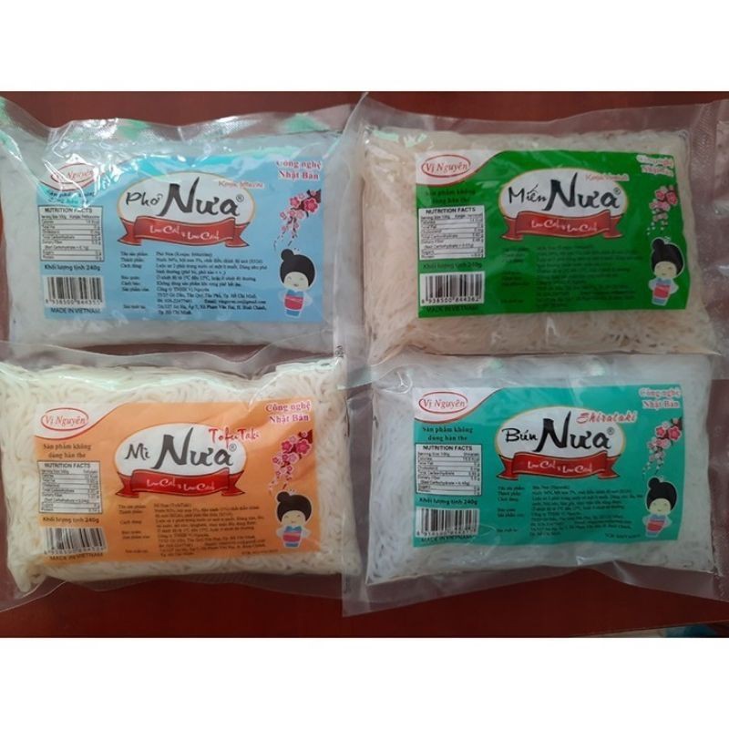 Combo 10 gói bún nưa 160g ăn kiêng Keto/Das