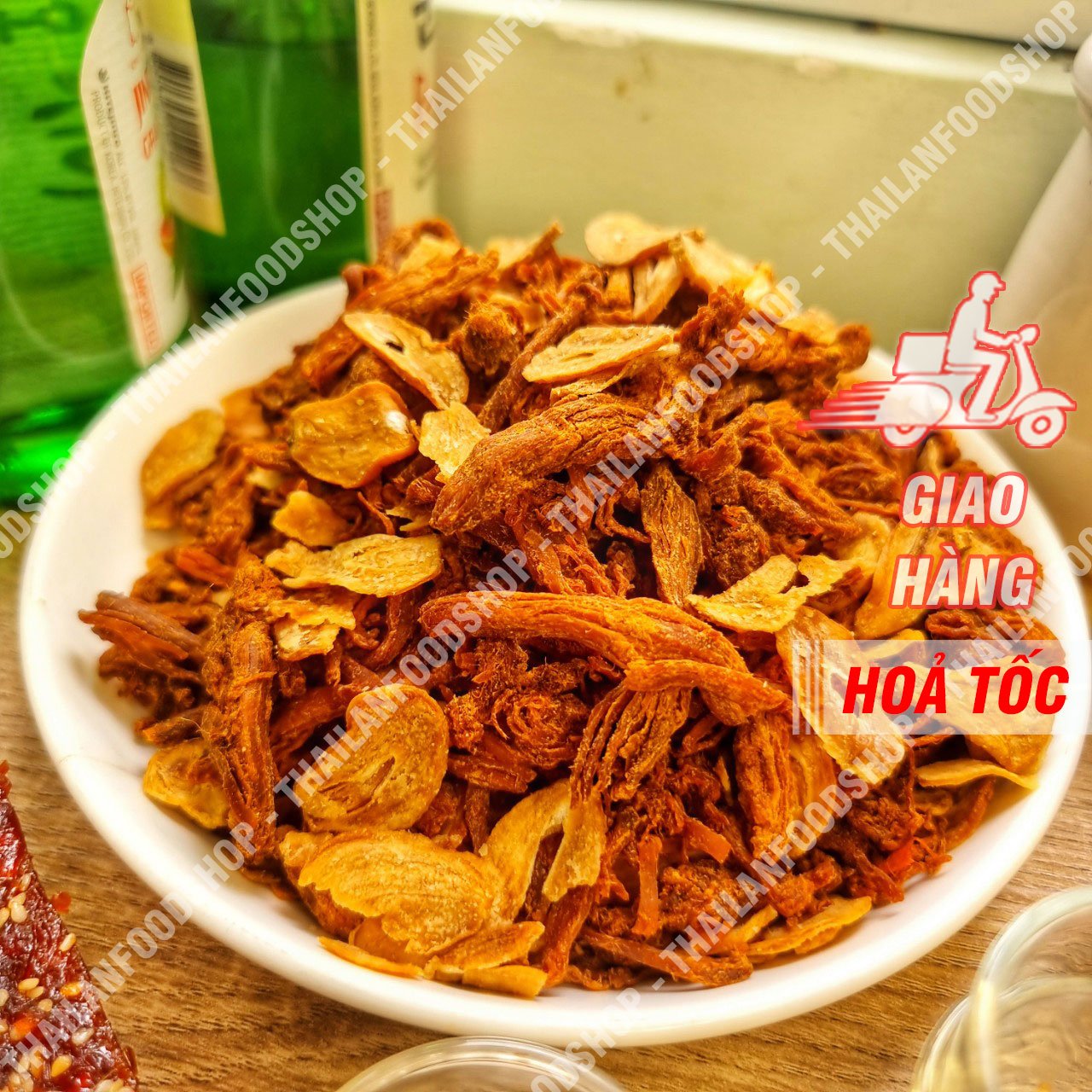 Khô Heo Cháy Tỏi - Lon 300gr