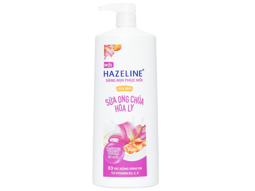 Sữa tắm dưỡng sáng da Hazeline chai 1kg