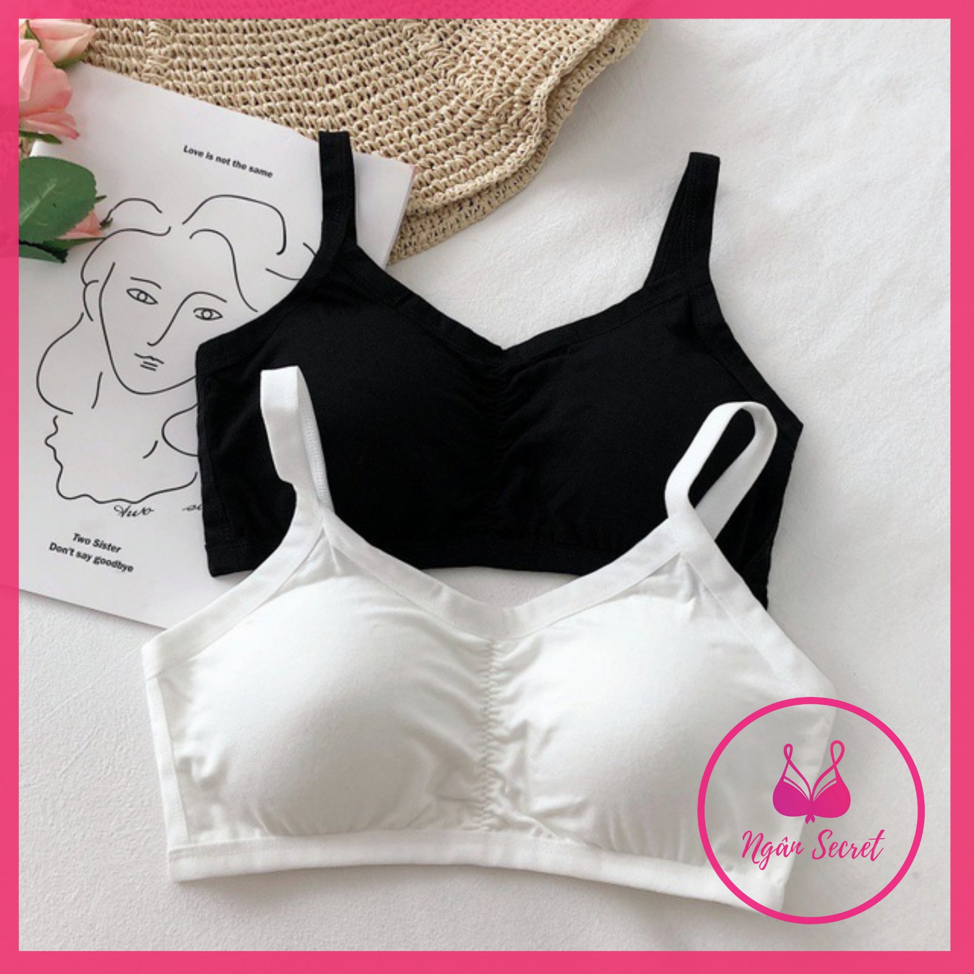 Áo bra 3 dây lưng, mút mỏng