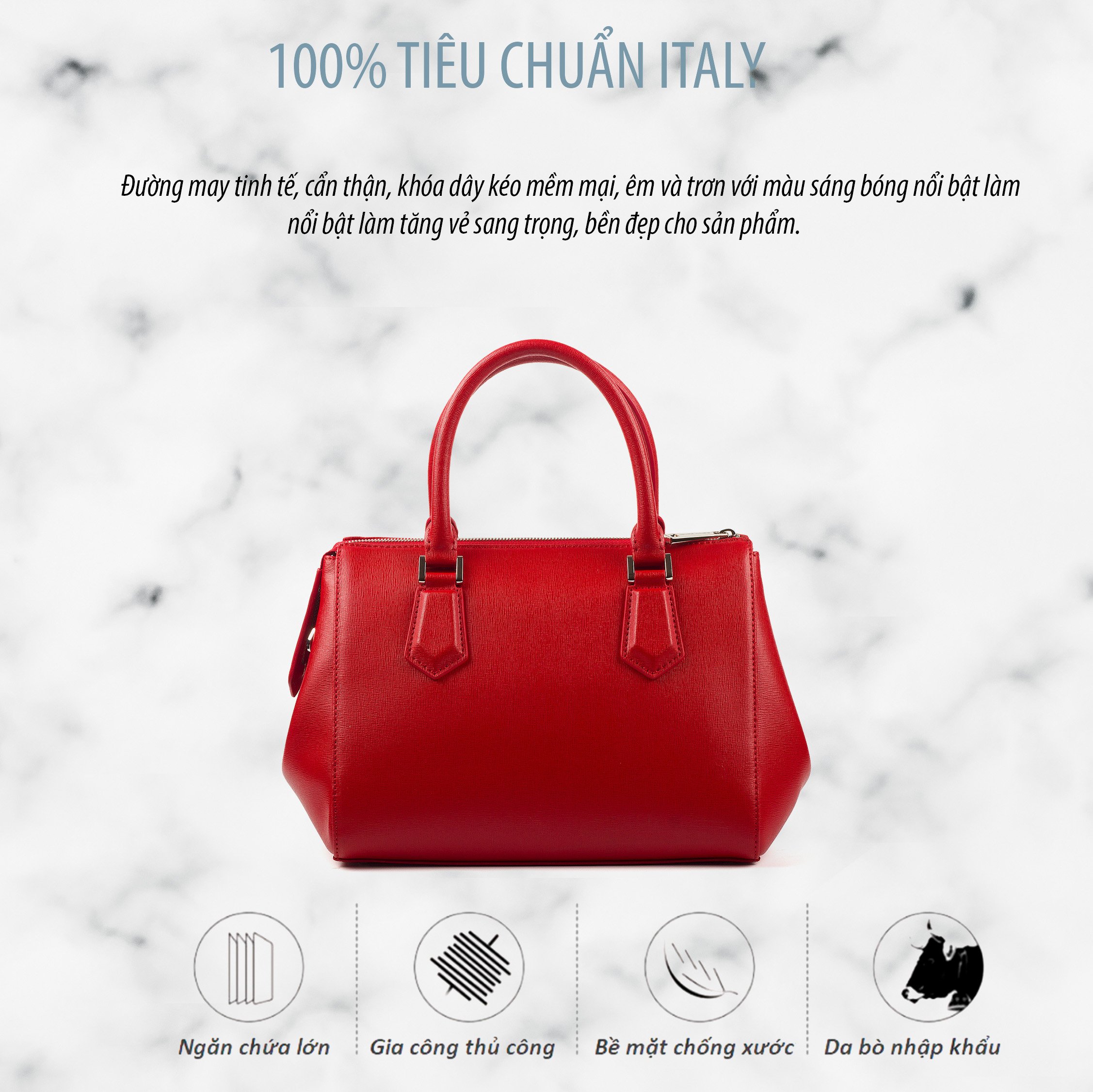 Túi Nữ Công Sở Gianni Conti Italy - 493204RED
