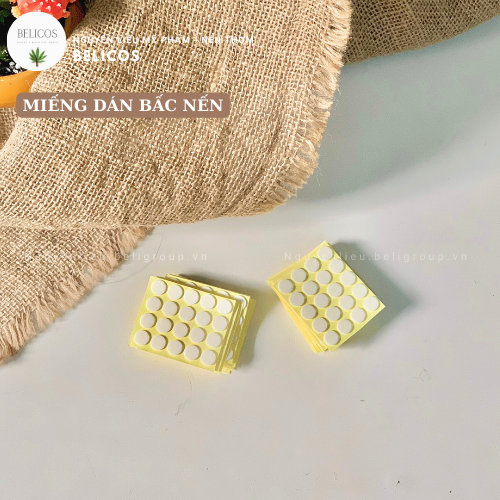 Miếng dán bấc nến trong suốt - Keo dán đế bấc 2 mặt