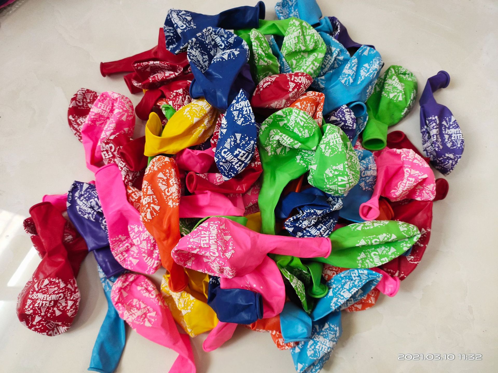 Combo 100 bóng bay chữ HAPPY BIRTHDAY