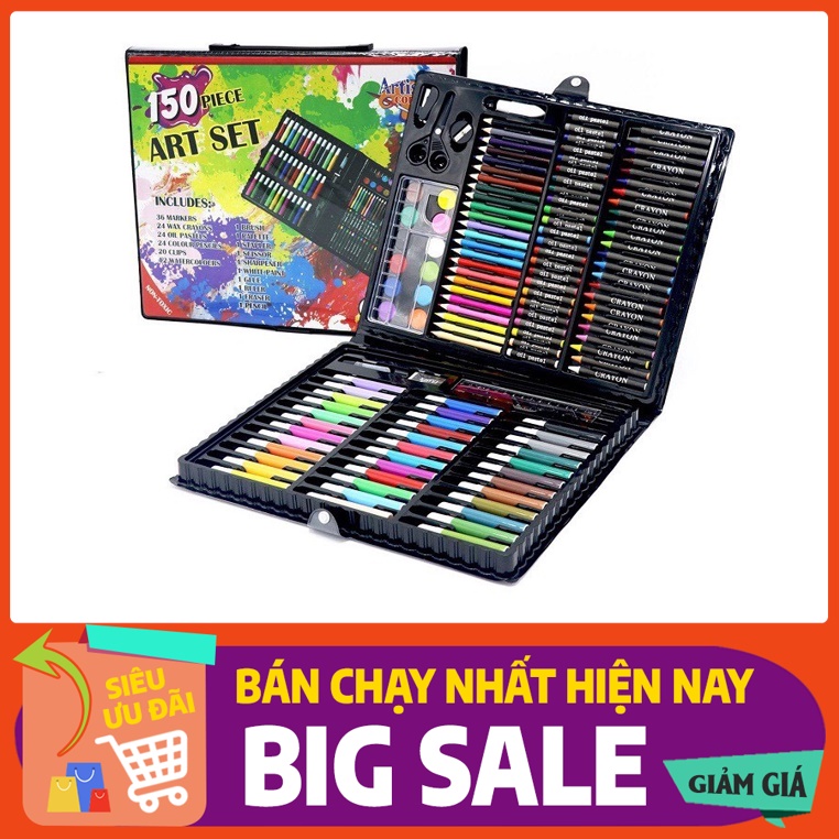 Hộp bút màu 150 chi tiết [HÀNG LOẠI 1] Tô điểm ước mơ của bé