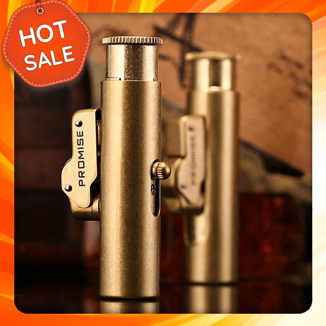 { HOT } Hộp Quẹt Bật Lửa Xăng Đá Honest BNC016, Bằng Đồng Nguyên Chất Cao Cấp, Đánh Lửa Tự Động