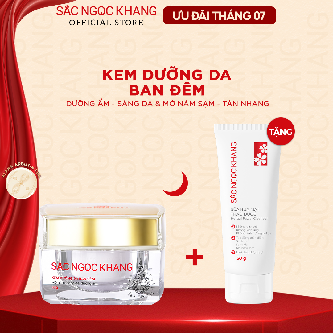 Kem dưỡng da mờ nám - sạm - tàn nhang Sắc Ngọc Khang 30g