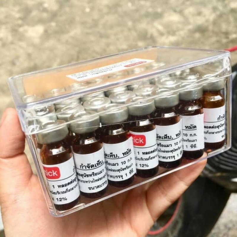 Thuốc nhỏ gáy trị ve trên chó mèo Detick