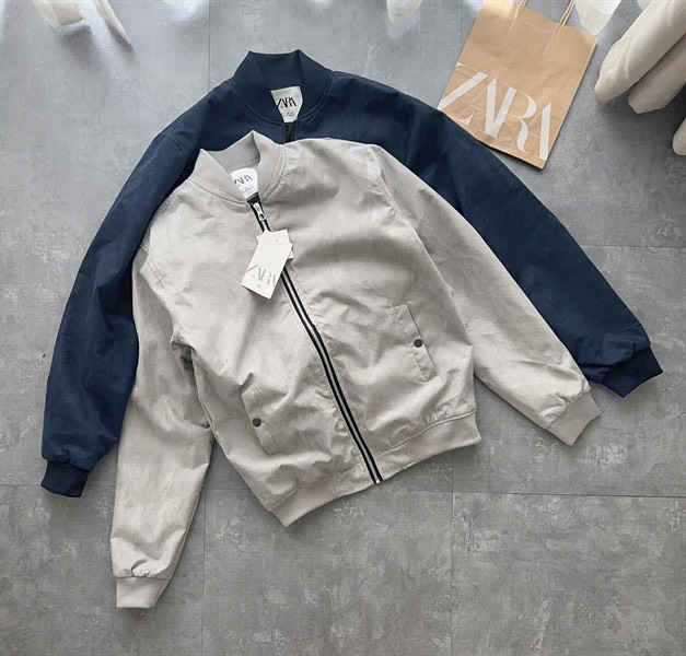 Áo khoác bomber nam da lộn 2 lớp siêu dày dặn