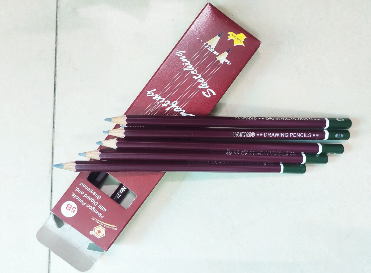 Bút chì gỗ 5B Tatomo 7800