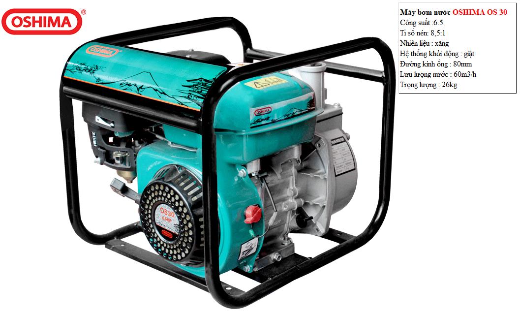 Máy bơm nước oshima new os 30 6.5 hp