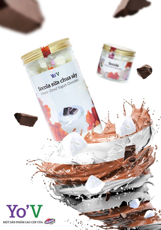 Sữa chua sấy YoV VINAMIT SOCOLA 80g (Lon)