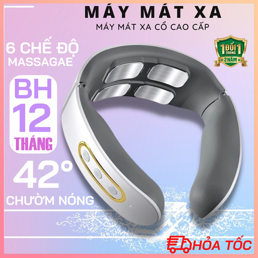Gối massage cổ đa năng massage cổ vai gáy - Máy mát xa cổ vai gáy công nghệ Nhật Bản - Máy massage cổ - Goi massage cổ gáy - 16 bi, massage hồng ngoại, hỗ trợ giảm đau nhức mỏi cổ, vai gáy, toàn thân