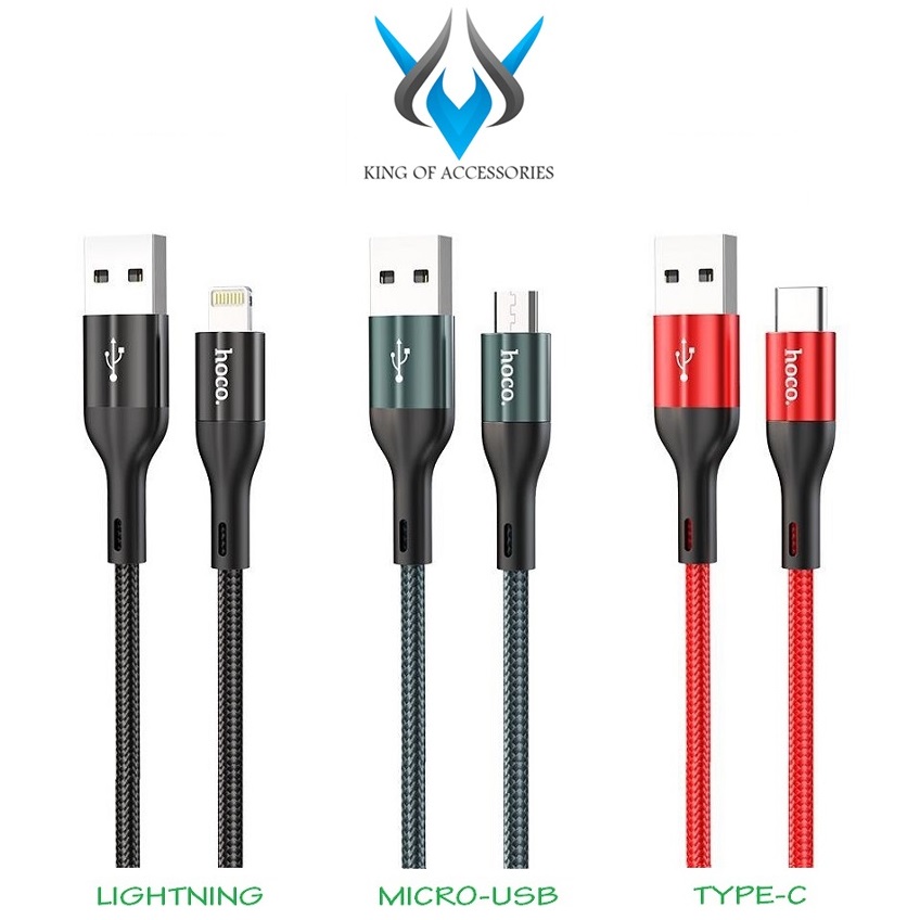 Cáp sạc nhanh và truyền data Hoco X2 Max Flash cổng Lightning / Type-C / Micro-USB QC3.0 max 3A dài 1M / 2M (Màu ngẫu nhiên) - Phụ Kiện 1986