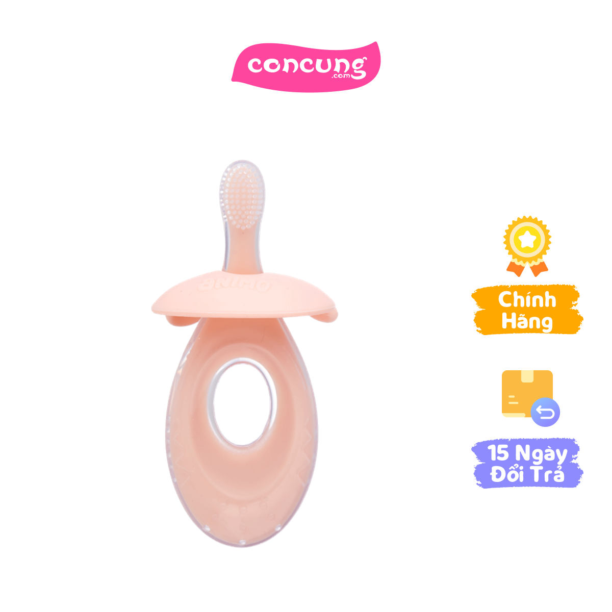 Bàn chải silicone tay cầm oval Animo