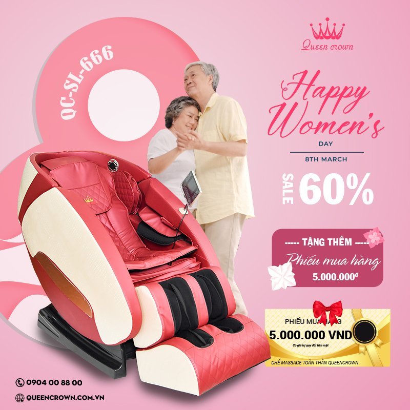 Ghế massage Queen Crown QC SL666