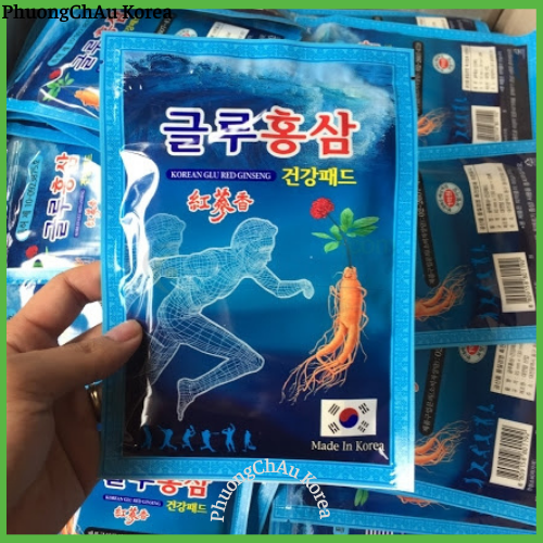 Cao Dán Hồng Sâm Korean Glu Red Ginseng - Gói Xanh