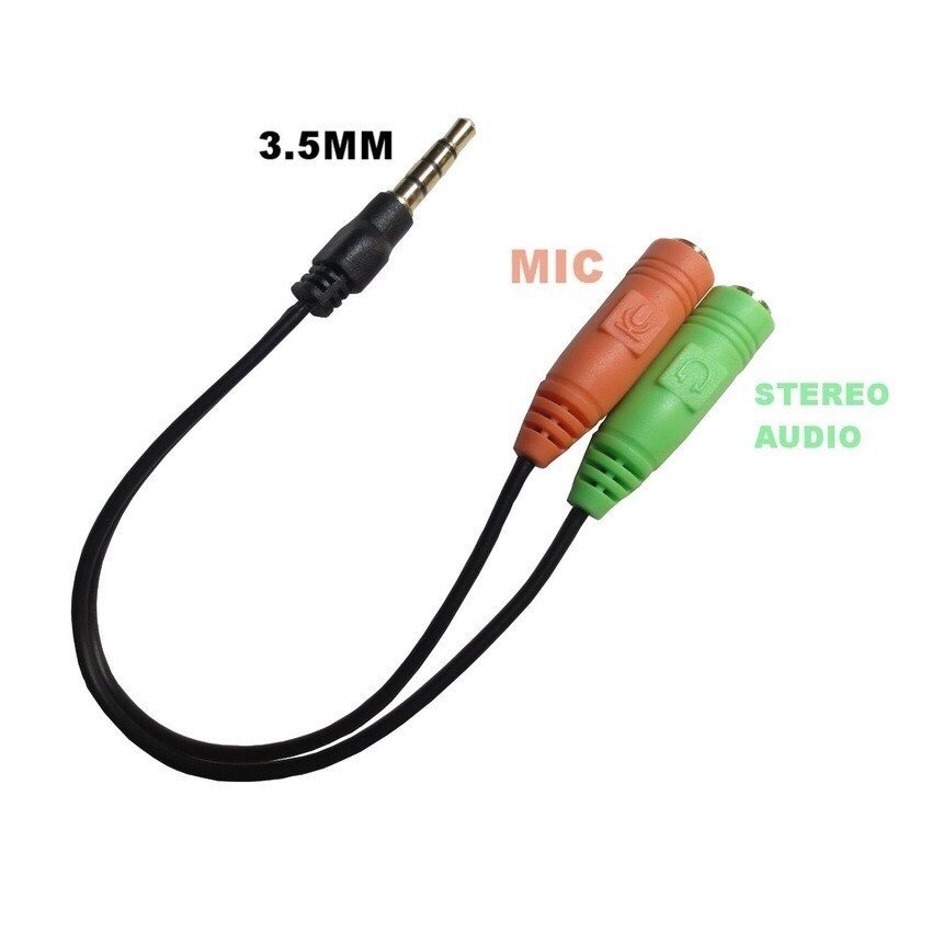 Cáp Chia Mic và Audio cho Điện thoại hát Karaoke