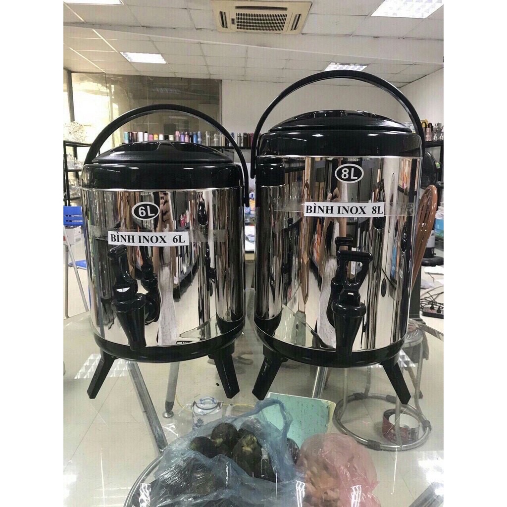 Bình ủ trà sữa giữ nhiệt inox 6 lít