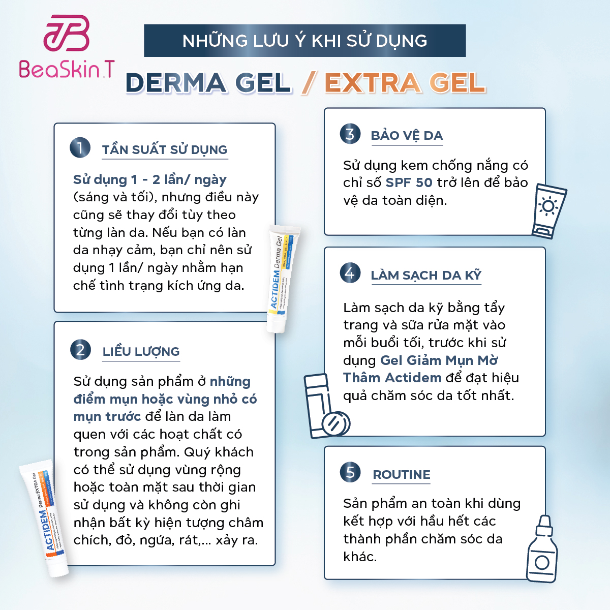 ACTIDEM EXTRA GEL - ACTIDEM Gel Giảm Mụn Mờ Thâm Actidem Derma Extra Gel 18gram