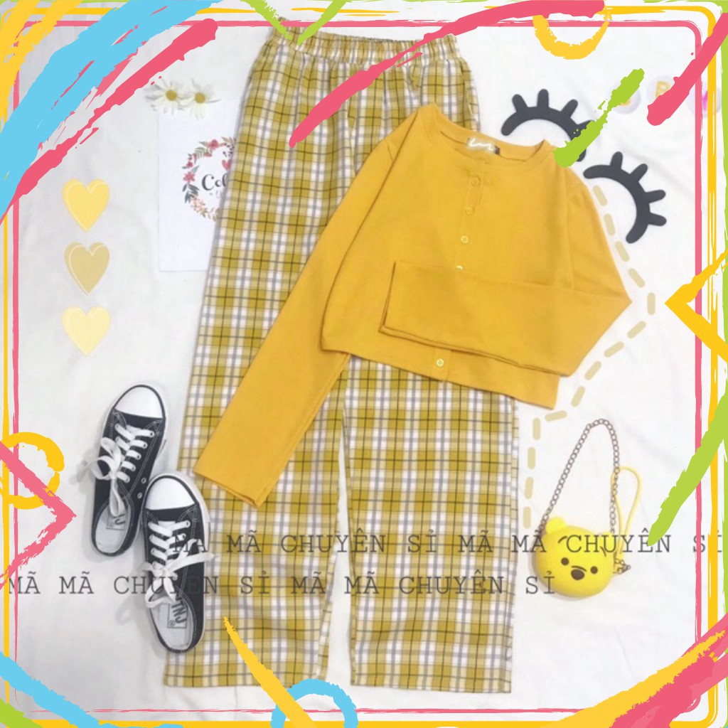 Quần kẻ karo to mẫu mới