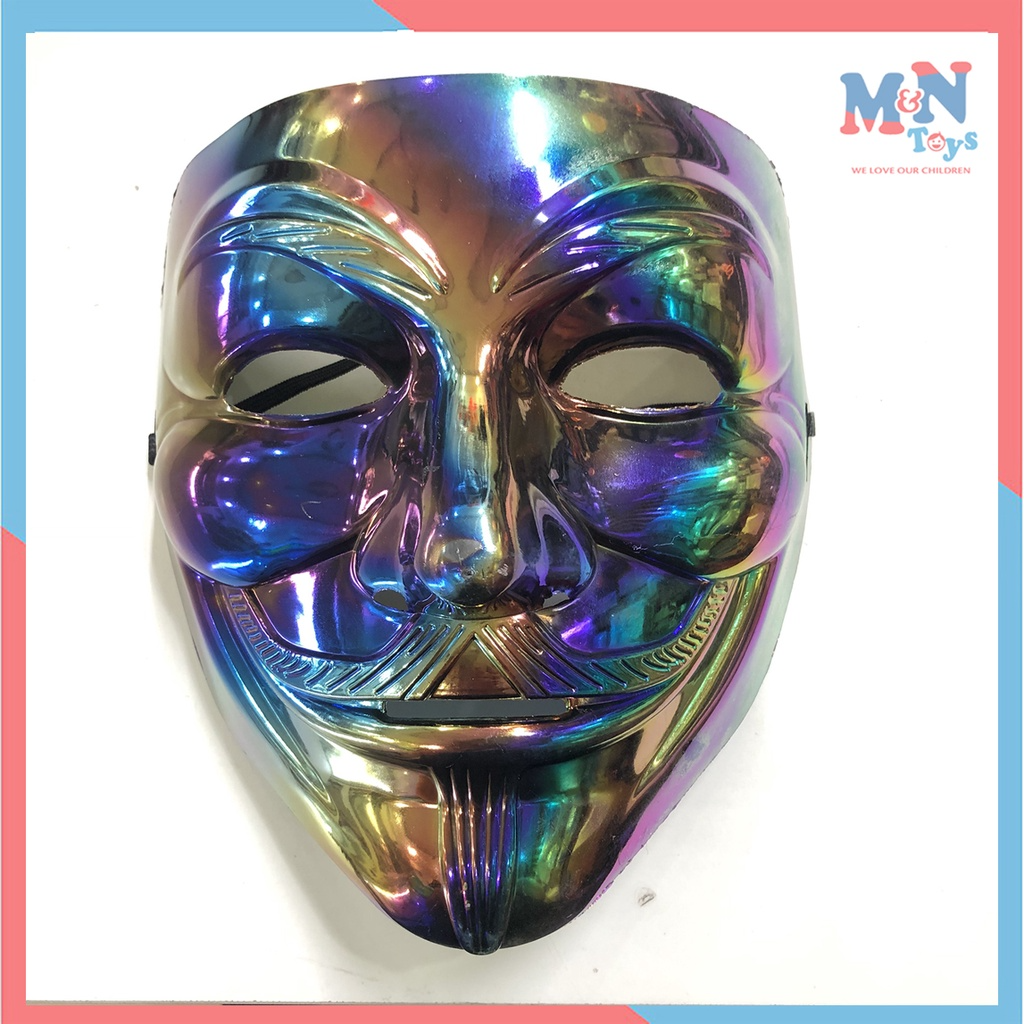 BÁO GIÁ MẶT NẠ HACKER HALLOWEEN MÀU VÀNG | Shopee Lazada Sendo Tiki mới nhất 8 Mặt nạ Hacker 7 màu Anonymous - Mặt nạ hóa trang Halloween dành cho nam và nữ