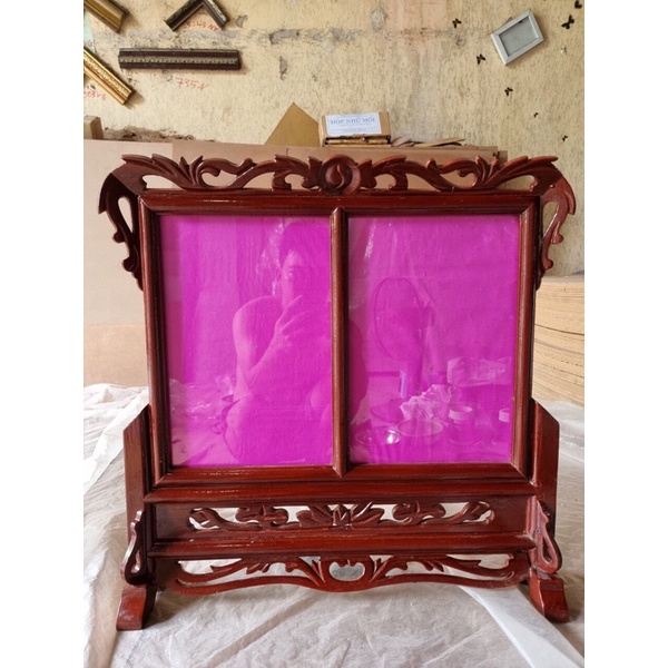 Thờ gỗ đôi 20x30