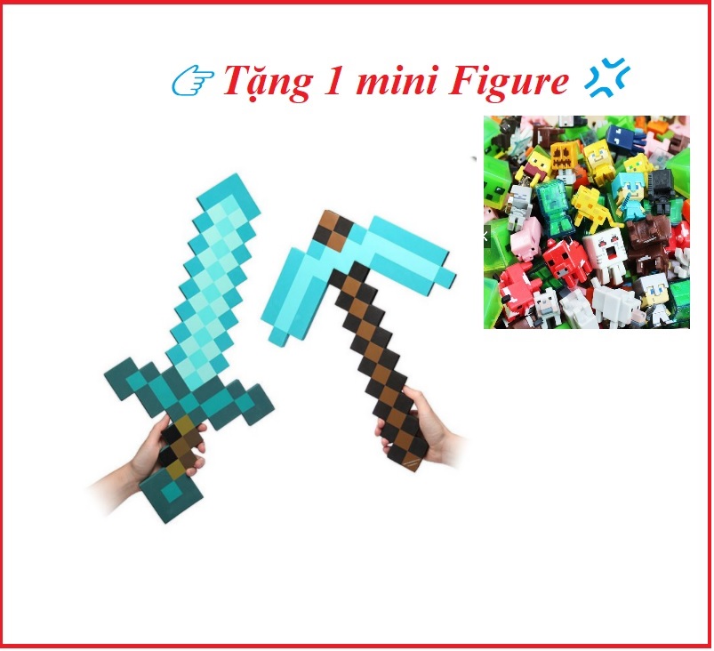 [HCM]Combo Kiếm Cup Kim Cương Mine craft