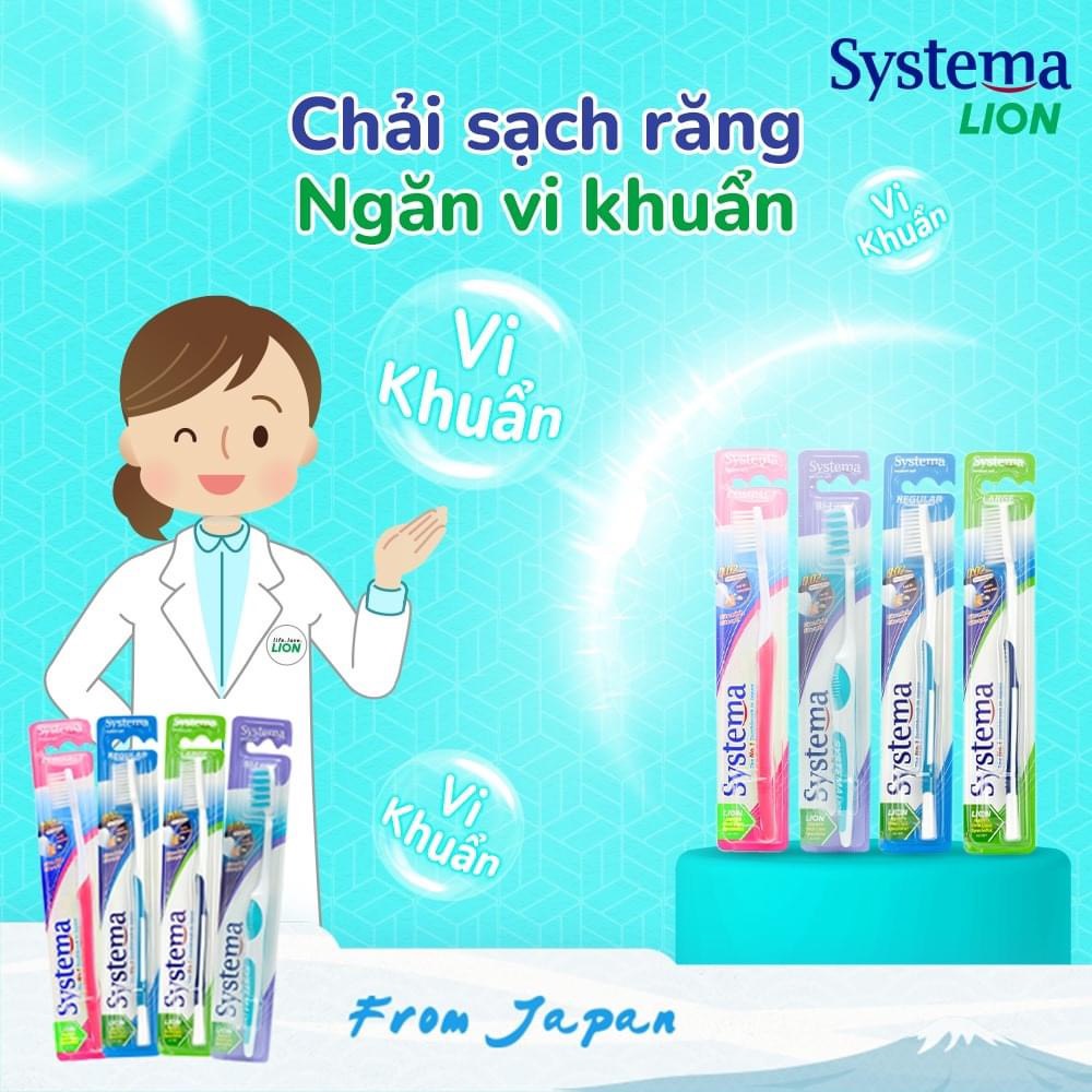 {Nhập khẩu chính hãng} Bàn Chải Đánh Răng Systema Compact Số 1 Nhật Bản Mẫu Mới