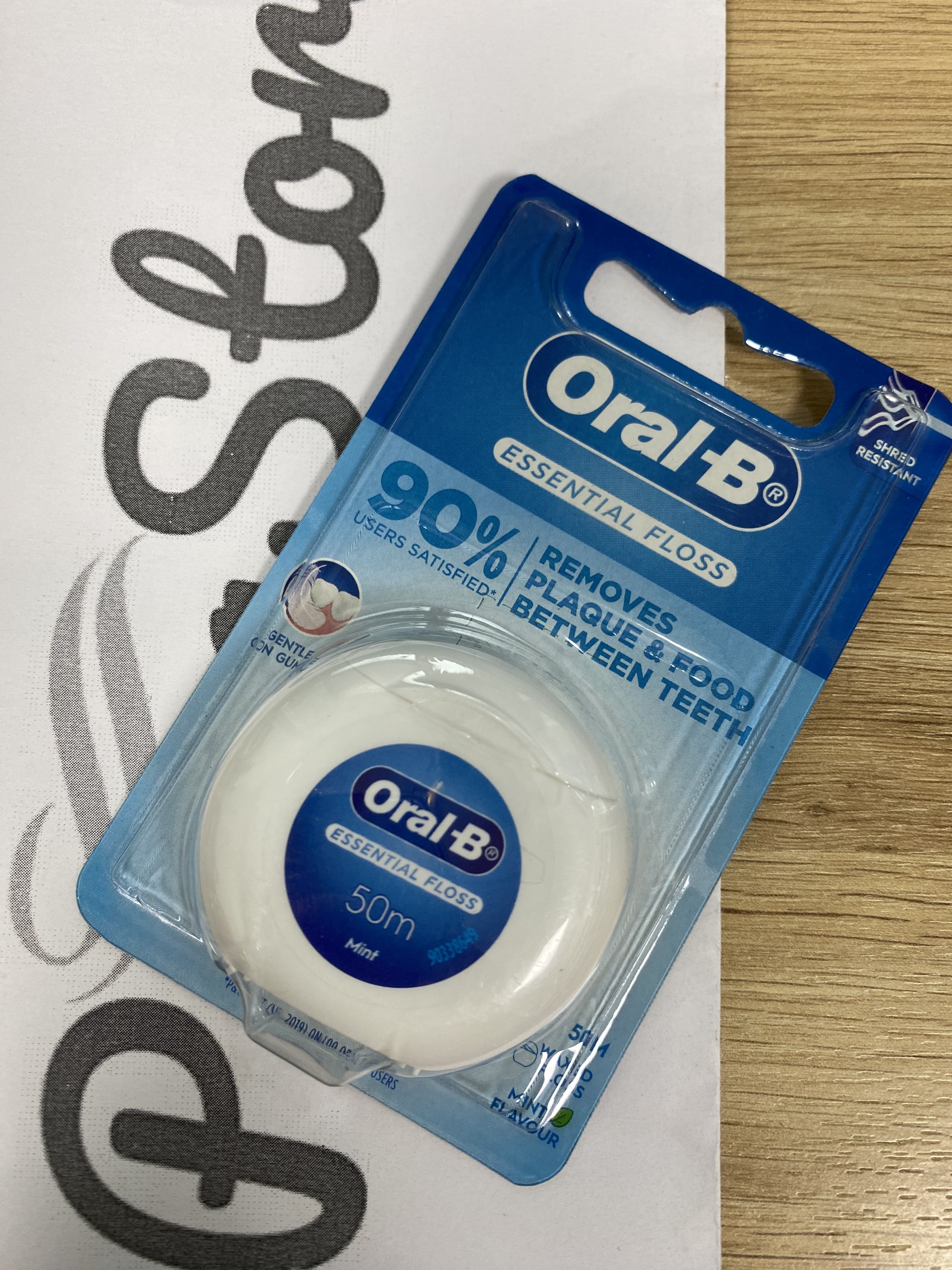 Oral-B esmatic floss waxed dental floss/pegastore-B Dental Floss