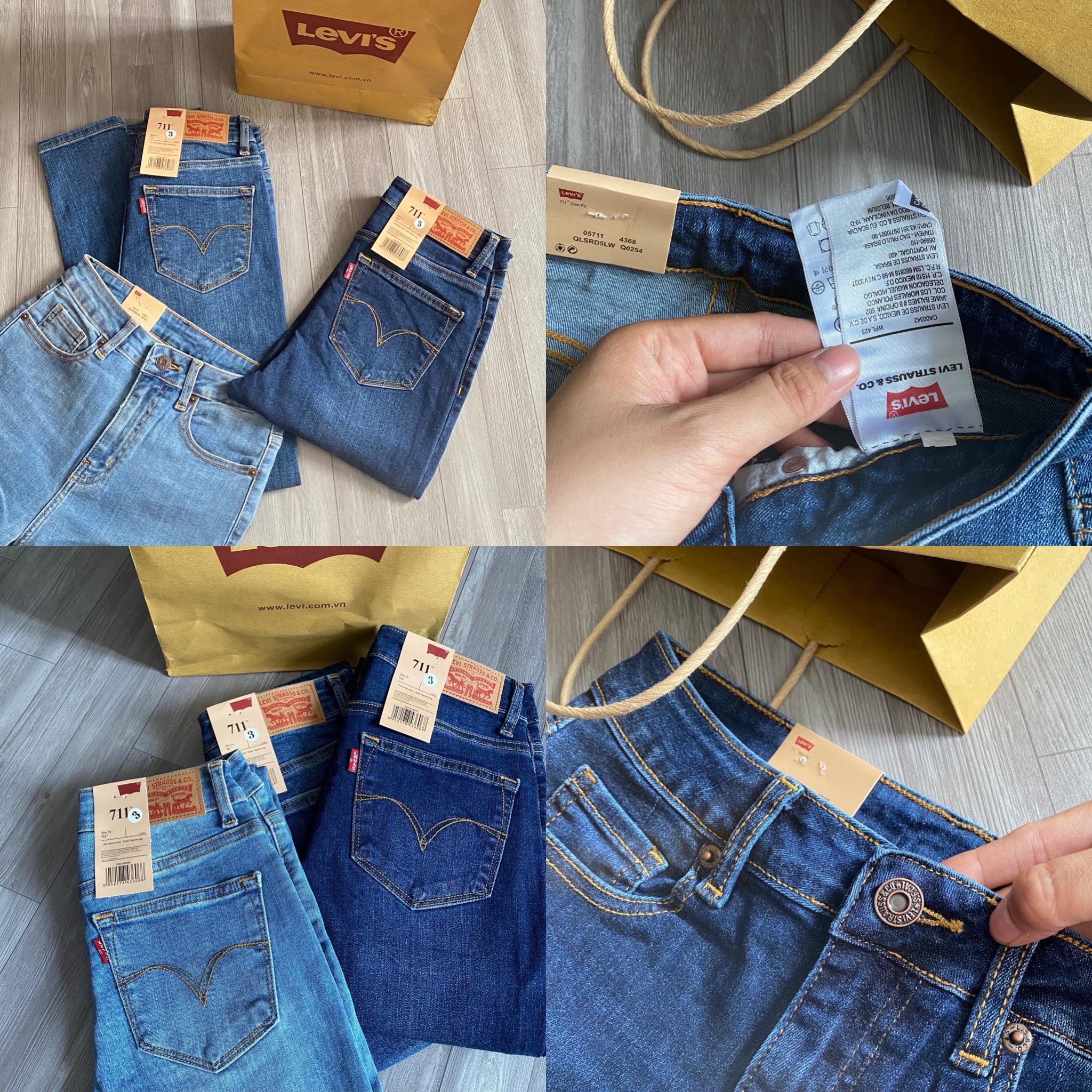 Quần Jeans Skinny Trơn Basic VNXK Móm Store
