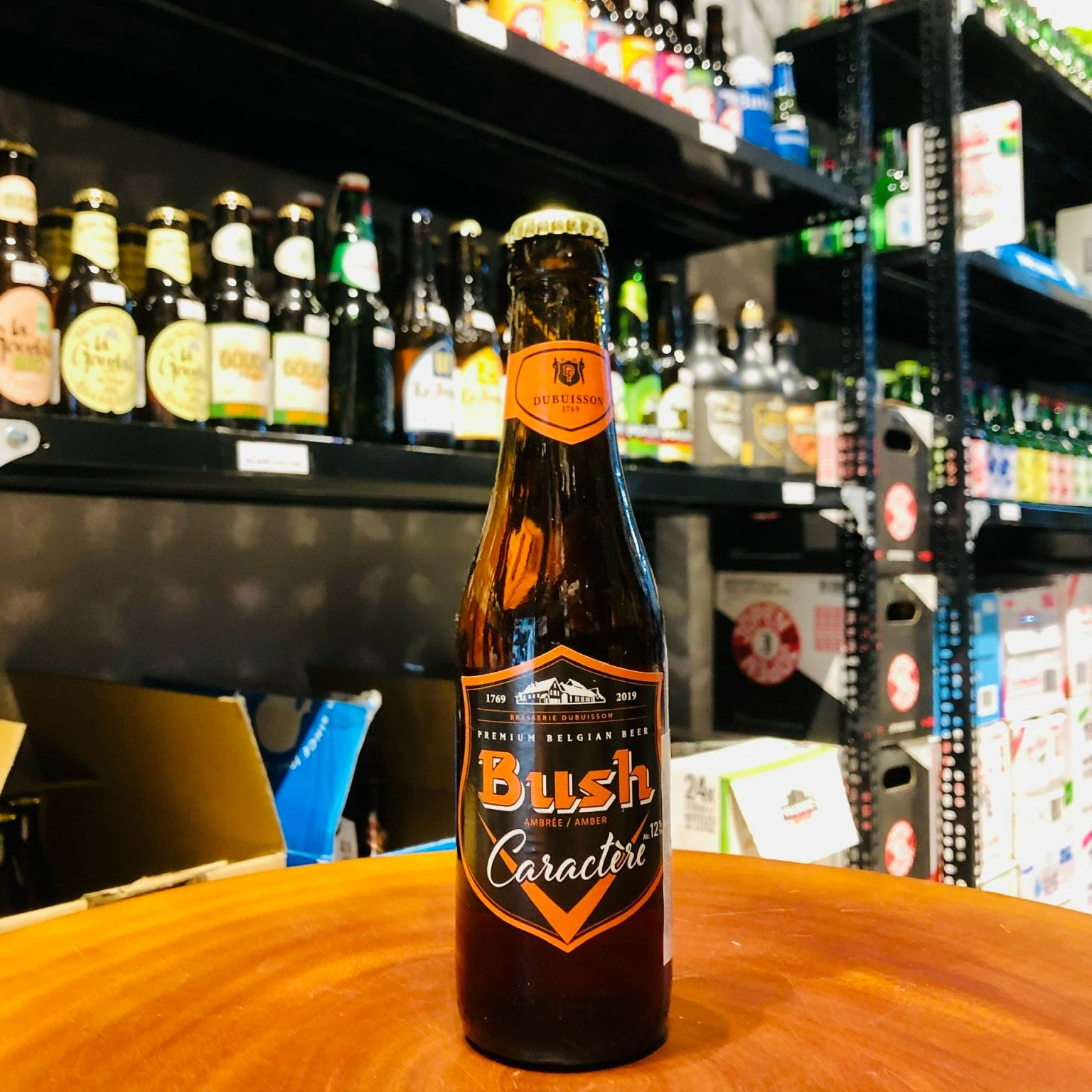Bia Bỉ Bush Amber Tripel 12% – Chai 330ml