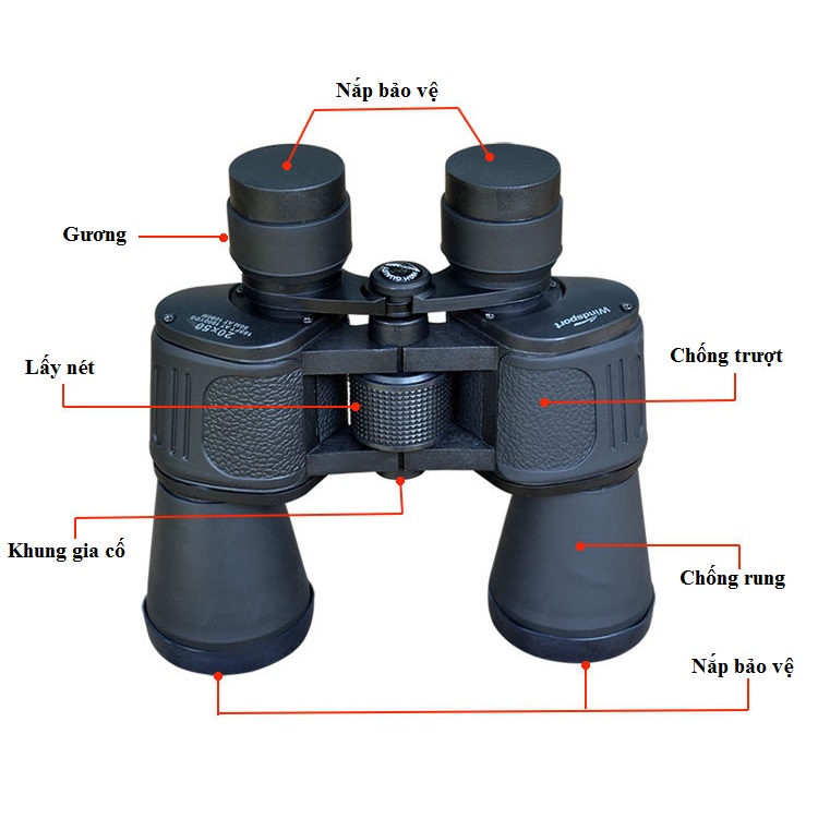 Ống nhòm 10X50 cao cấp ( Khoảng cách nhìn 10 - 1000m )