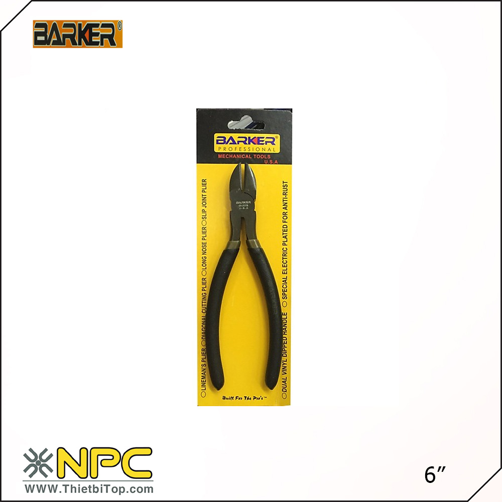 Kìm (kềm) cắt 6 đen BARKER 38-229