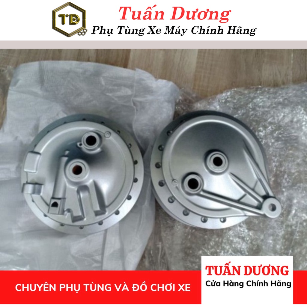 Bộ đùm má trước sau lắp xe super dream - bộ má đùm trước sau dùng cho dream việt, super dream chuẩn zin
