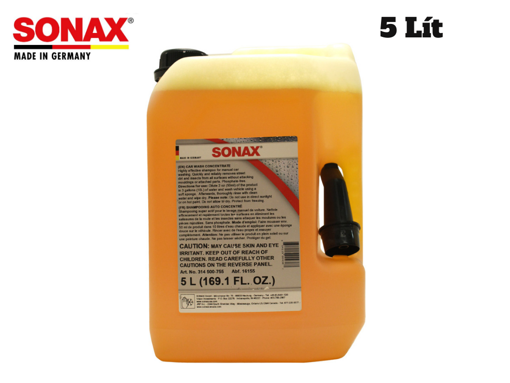 [HCM]Nước Rửa Xe Sonax Gloss Shampoo concentrate 314500 5 lít