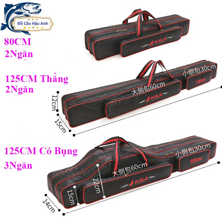 Túi đựng cần câu Đài Loan chống thấm nước 2 - 3 ngăn siêu bền TDC4  (cam kết đổi trả trong 2 tuần đầu)